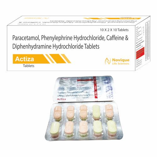 Paracetamol Phenylephrine Hydrochloride Caffeine & Diphenhydramine Hydrochloride Tablets
