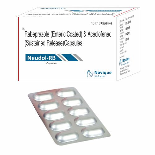 Rabeprazole (Enteric Coated) & Aceclofenac (Sustained Release) Capsules