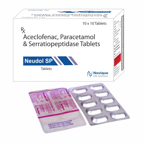 Aceclofenac Paracetamol & Serratiopeptidase Tablets