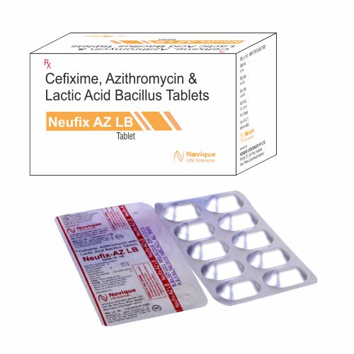 Cefixime Azithromycin & Lactic Acid Bacillus Tablets